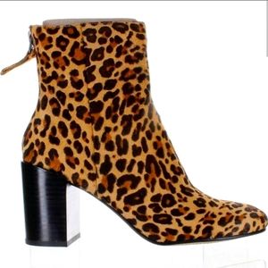 DOLCE VITA CYAN ANIMAL PRINT LEOPARD PRINT ANKLE BOOTS BOOTIES NIB SIZE 10 US